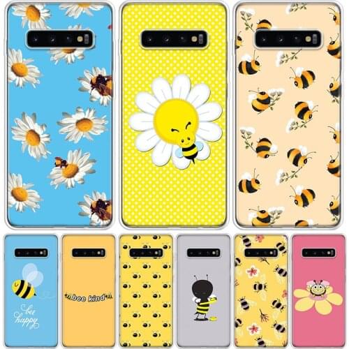 Cute animal bee art Phone Case for Samsung Galaxy S10 S20 Ultra Note 10 9 8 S9 S8 S7 J4 J6 J8 Plus Lite + Popular Cover Capa