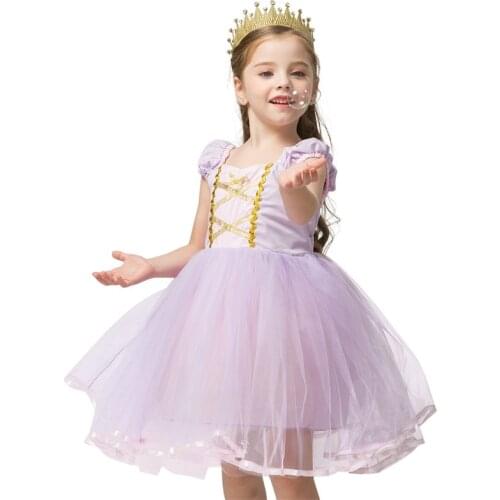 2 3 4 5 6Y Girl Princess Dress Dress Up Baby Cosplay Costume for Birthday Party Halloween Clothes