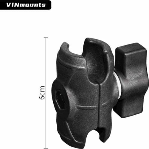 Composite Double Ball Head Short Socket Arm Compatible With 1 Inch Ball Head Base