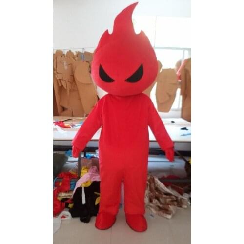 Flame Mascot Costume Custom Adult Size Cartoon Character Cosplay A Tongue of Flame Walking Funny Mascots Carnival Character Suit