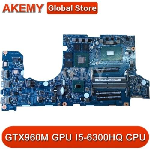 Akemy For Acer aspire VN7-592 VN7-592G Laptop motherboard 14302-1M 448.06B09.001M MAIN BOARD SR2FP I5-6300HQ CPU GTX960M GPU