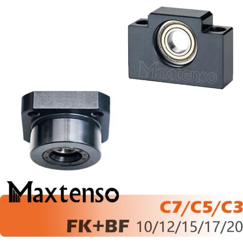 MAXTENSO Support Unit Set C5 FKBF FK10 FK12 FK15 BF10 BF12 BF15 Professional fixed side for Ball screw TBI sfu sfnu 1605 2005