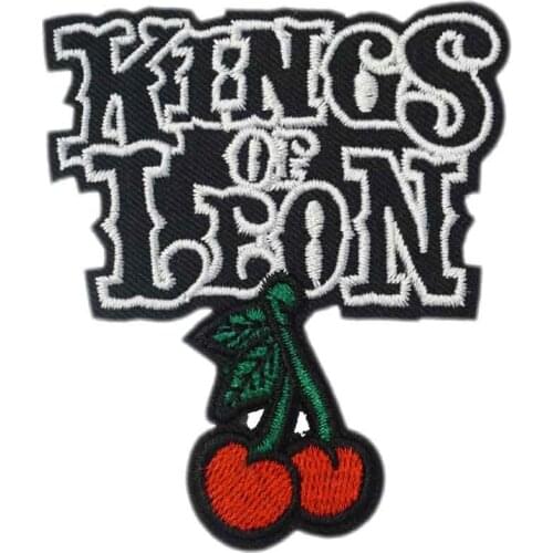 Kings of Leon Cherry Fashion Embroidered Iron On/Sew On Patch Rock Band COSTUME PATCH EMBLEM, for clothes