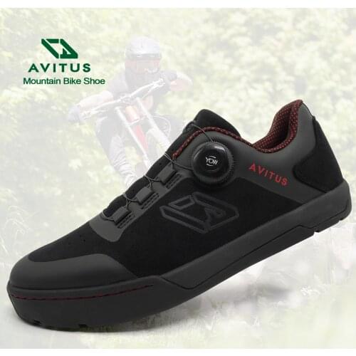 AVITUS MTB Shoes Flat Pedal for Enduro Free Ride DH Outdoor Cycling Trail Riding Mens Bike Shoes