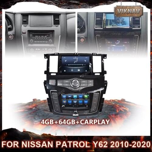 Newest Dual screen Android Car Radio For Nissan Patrol Y62 2010-2020 stereo multimedia player autoradio GPS Navigation Recorder