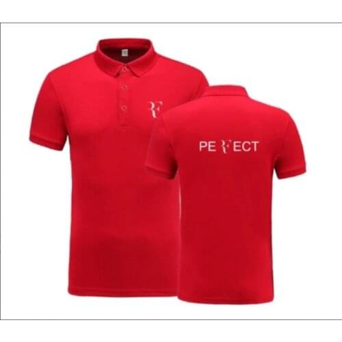 2021 New Polo Shirt RF roger federer logo Cotton Polo shirt Short Sleeve High Quantity polo shirts