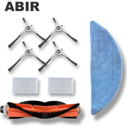 Original Spare Parts for Robot Vacuum Cleaner X5,X6,X8 ,Includes Side Brus 4pcs,HEPA Filters 2pcs, Central Brush 1pc, Mop 1pc