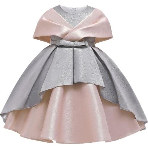 Girls Dresses Birthday Party Formal Evening Gown Princess Silk shawl Dress Girls Children Clothing For Girl Clothes 2 ways wear