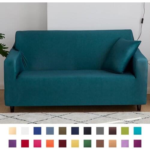 Grey Elastic Sofa Covers for Living Room Stretch Couch Cover for Sofa Chair 1/2/3/4 Seater Slipcovers Furniture Protector