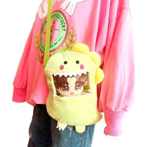 20cm doll bag Single shoulder bag Lovely dinosaur style dolls accessories for our generation Korea Kpop EXO idol Dolls gift