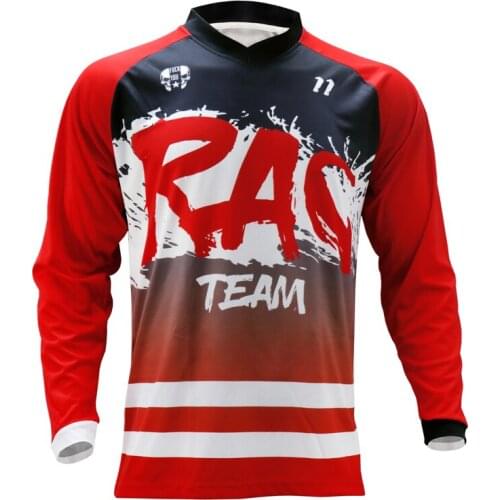 MTB DH MX Bicycle Cycling Bike Downhill Jersey Off-Road Shirt Male Breathable Cycling Long Sleeve Cycling Jersey