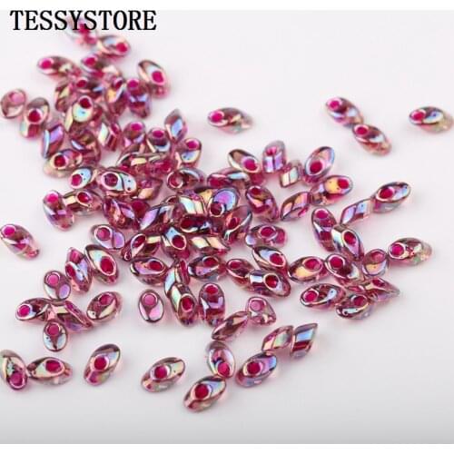10g/lot 4*7mm High Quality Czech Irregula Glass Beads Colored Single-hole Glass Beads For Jewelry Making Bracelet Accessories