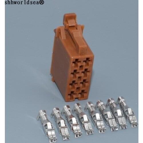 Worldgolden 8 Pin 3.5mm 962189-1 962191-1 Automotive CD Wire Plugs Car Radio Speaker Plug Audio Cable Socket For VW