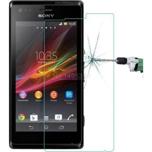 For Sony Xperia M Tempered Glass Screen Protector For Sony Xperia M Dual C1905 C1904 C2004 C2005 4 inch Tempered Glass Film