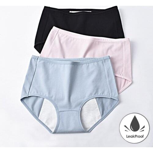 Women Menstrual Panties Sexy Pants Leak Proof Incontinence Underwear Period Proof Briefs High Waist Female Dropshipping