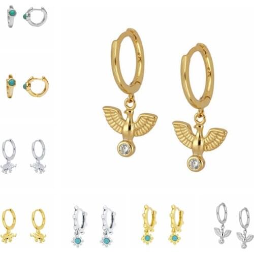 BOAKO Earrings For Women Piercing 925 Sterling Silver Peace Dove Earrings Dangle Jewelry Korean Fashionable Luxury #8.3