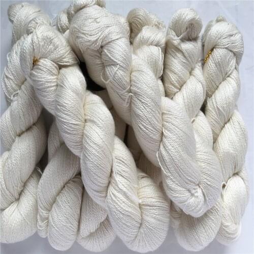 1kg/lot Silky Merino Fingering Yarn Natural Undyed Yarn Hand Knitting Yarn 2ply