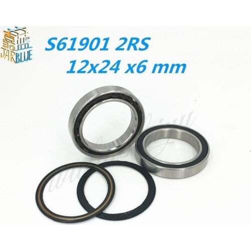 1PCS S61901 Bearing 12x24x6 Si3N4 Ceramic Stainless Sealed ABEC-5 Bearings YZY
