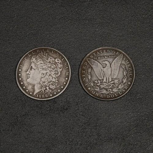 1 Pcs Steel Morgan Dollar (3.8cm Dia) Magic Tricks Can Be Sucked Props Accessorie Used Appearing/Disappearing Coin Magie