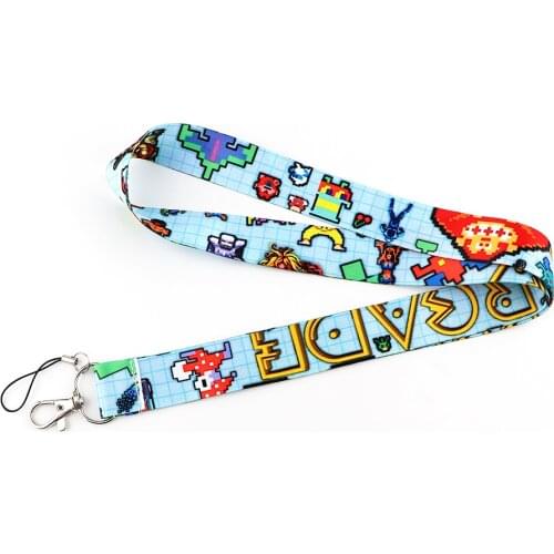 10pcs/lot J2926 Cartoon Game Lanyard For Keys Phone Strap Neck Strap Keychain Lanyards ID Badge Holder For Fans Accessries