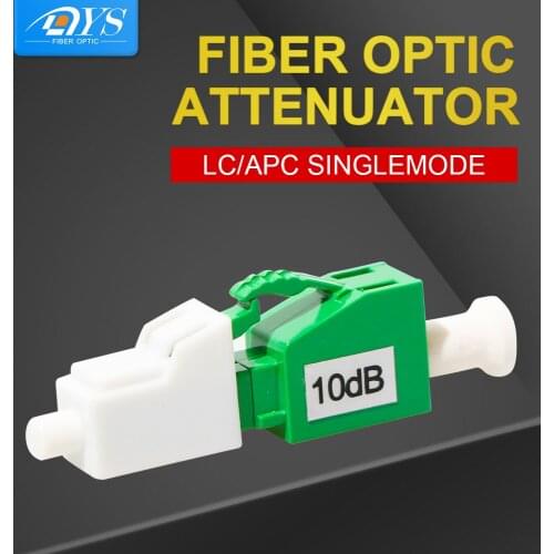 10pcs Lot Attenuator 3dB 5dB 7dB 10dB LC/APC Fiber Optic Attenuator Plug-In Connector Single Mode Fixed Optical Application