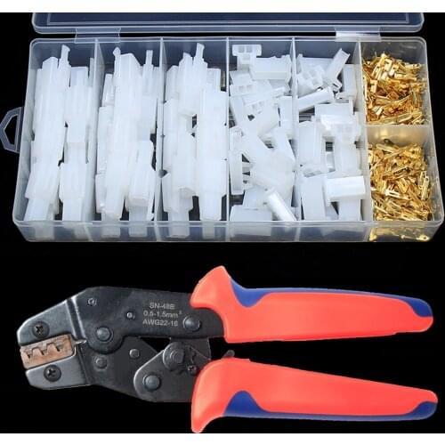 2 Pin Motorcycle Car Electric Wire Connector Male Female Crimp Terminal 2.8mm Automobile Quick Connectors Block Plug Socket Kits