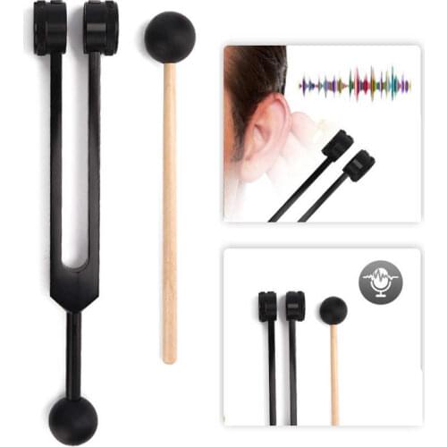 Aluminum Alloy OM136.1 Frequency Tuning Fork Yoga Meditation Tuning Energy Fork With Hammer