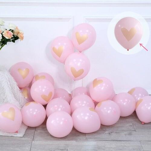 30pcs/lot Baby Shower Boy Girl Balloons Gold Printed Latex Balloon Gender Reveal Kids Decoration Wedding Birthday Party Supplies