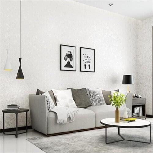 Beibehang 3D Linen Plain Wallpaper Trimmed Diatom Simple Living Room Bedroom Non-woven Solid Color Background wall 3d Wallpaper