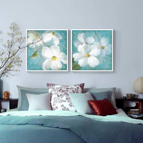 5D DIY Diamond Painting Flower Cross Stitch Canvas Stick Drill Full Round Rhinestone Mosaic Diamond Embroidery Magnolia Crafts