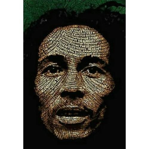 Diamond painting Bob Marley Portrait 5d full square / round drill Jamaican reggae music singer home decoration