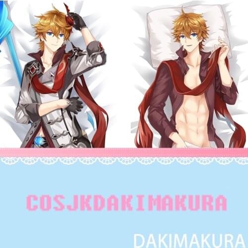 Anime Dakimakura Genshin Impact Tartaglia Ajax Lovely Girl HD Print Pillowcase Body Hugging Pillow Cover Case Otaku Room Cosplay