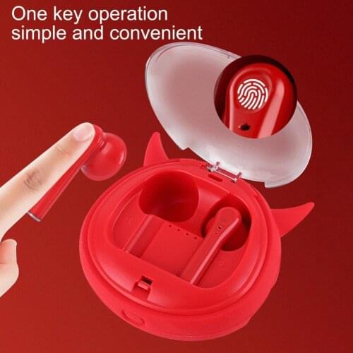 TWS Wireless Bluetooth Headphones Waterproof 5.0 Cartoon Cute Pet Headphones In-ear Earbuds Applicable To Apple And Android