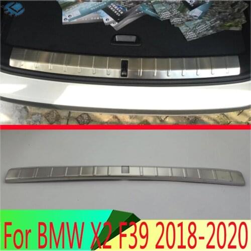 For BMW X2 F39 2018 2019 Car Decoration Stainless Steel Rear Trunk Scuff Plate Door Sill Cover Molding Garnish