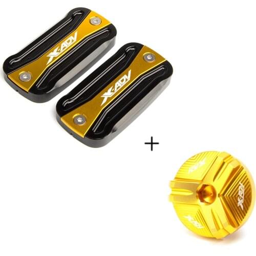 Motorcycles Brake Fluid Reservoir Cover & Oil Filler Cover Plug For HONDA XADV X-ADV X ADV 300 750 1000 2017-2019 2020 2021