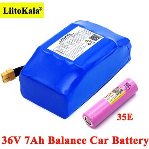 Liitokala 36V 7Ah INR18650-35E 2 wheel electric scooter self balancing 18650 lithium battery pack for Self-balancing Fits