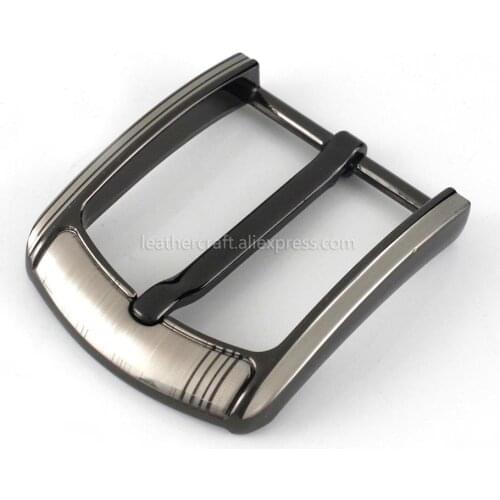 1pcs Metal 40mm Belt Buckle Middle Center Half Bar Buckle Leather Belt Bridle Halter Harness belt Accessories Fit for 37mm-39mm