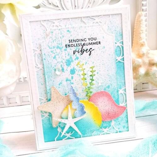 MT Craft Metal Cutting Dies Cut Die Melody Summer Shells Scrapbook Photo Album Decorative Embossing Stencils Paper Cards Crafts