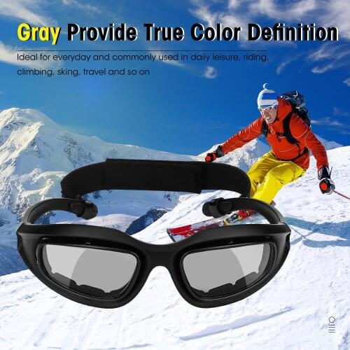 Motorcycle Sunglasses Eye Protection Windproof Clear Lens Glasses Polarized For Shooting Moto Goggles UV400 Antifog clear Lens