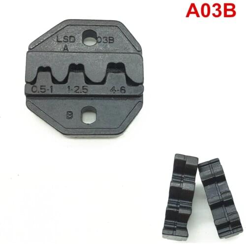 Crimping dies A03B for non-insulated open plug type connector 17-12AWG 0.5-6mm2