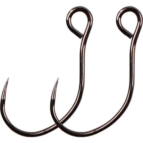 10pcs/lot High Carbon Steel No Barbed Fishing Hooks Big eye hook Circle Hooks Sea Fishinhook Fly Fishing Tackle Accessories