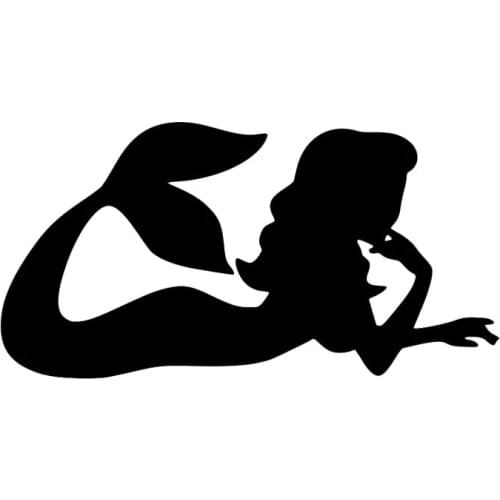 S51256 Various Sizes/Colors Car Stickers Vinyl Decal Funny Mermaid Fish Girl Motorcycle Decorative Accessories Creative