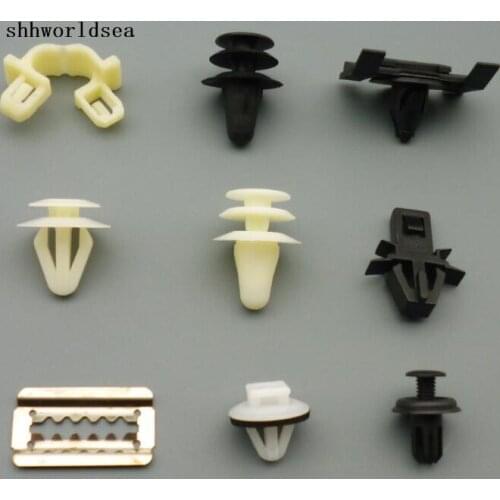 Shhworldsea 500pcs auto clip cowl vent panel retainer trim panel retainer side panel retainer windshield washer argent sheet