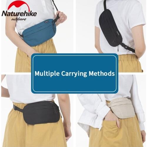 Naturehike Outdoor Business Trip Waist Bag RFID Anti-theft Brush Leisure Women/Man Waterproof Bag Ultralight Fashion Wallet