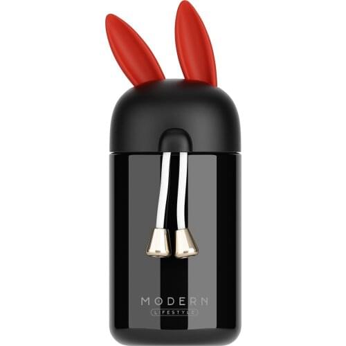 Rabbit Thermos Cup Three-Dimensional Cartoon Silicone Head 304 Stainless Steel Thermos Cup Water Cup Vacuum Gift Cup Gift Box