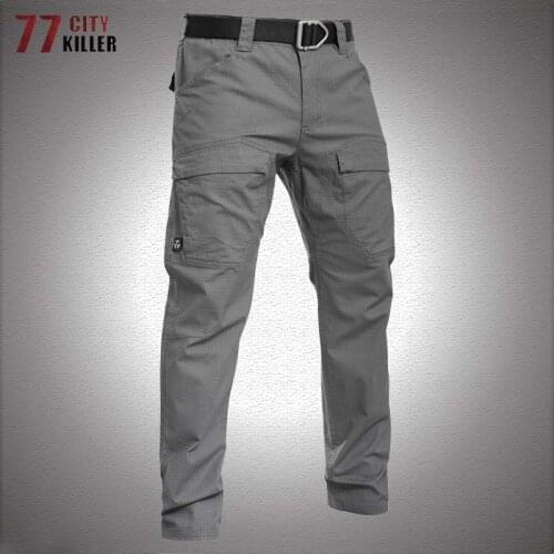 Waterproof Tactical Pants Men Special Forces Outdoor Loose Army Cargo Trousers Military Multi Pocket Wear-resistant Work Joggers