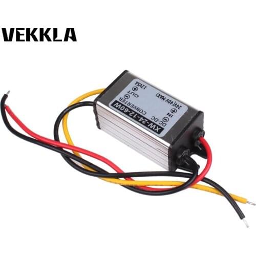 Waterproof Truck Car Converter DC 24V To 12V 5A 60W Step Down Power Converter Supply Adapter Buck Module Regulator hot