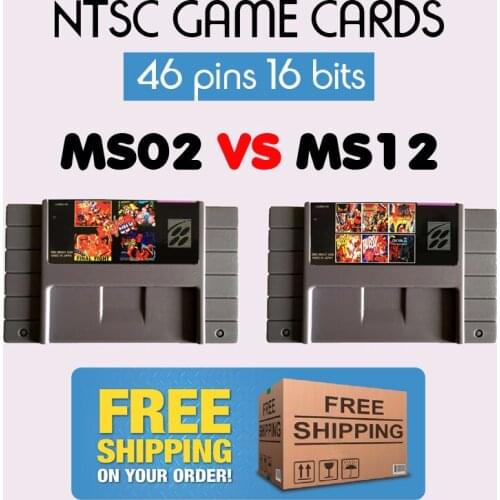 High Quality 16 Bit GAME COLLECTIONS Super 5 IN 1/ 6 in 1 NTSC Big Gray Game Card For USA Version Game CONSOLE