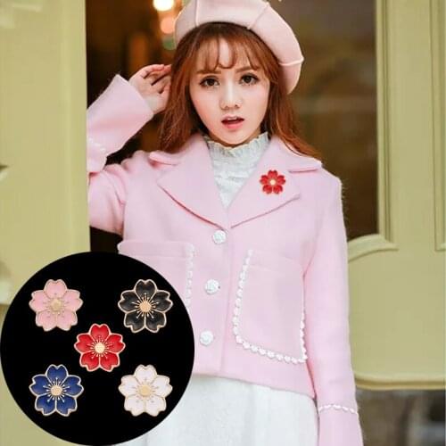 Simple Atmosphere Plant Brooch Colorful Flower Brooches For Women Enamel Pins Jewelry Morning Glory Badge Pin Gift Drop Shipping