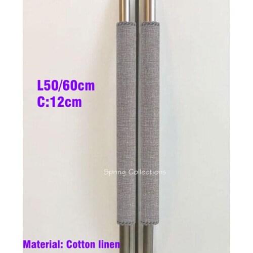 1pair 50/60*12cm refrigerator handle cover rustic double door refrigerator handle gloves home decorative door knob cover Grey